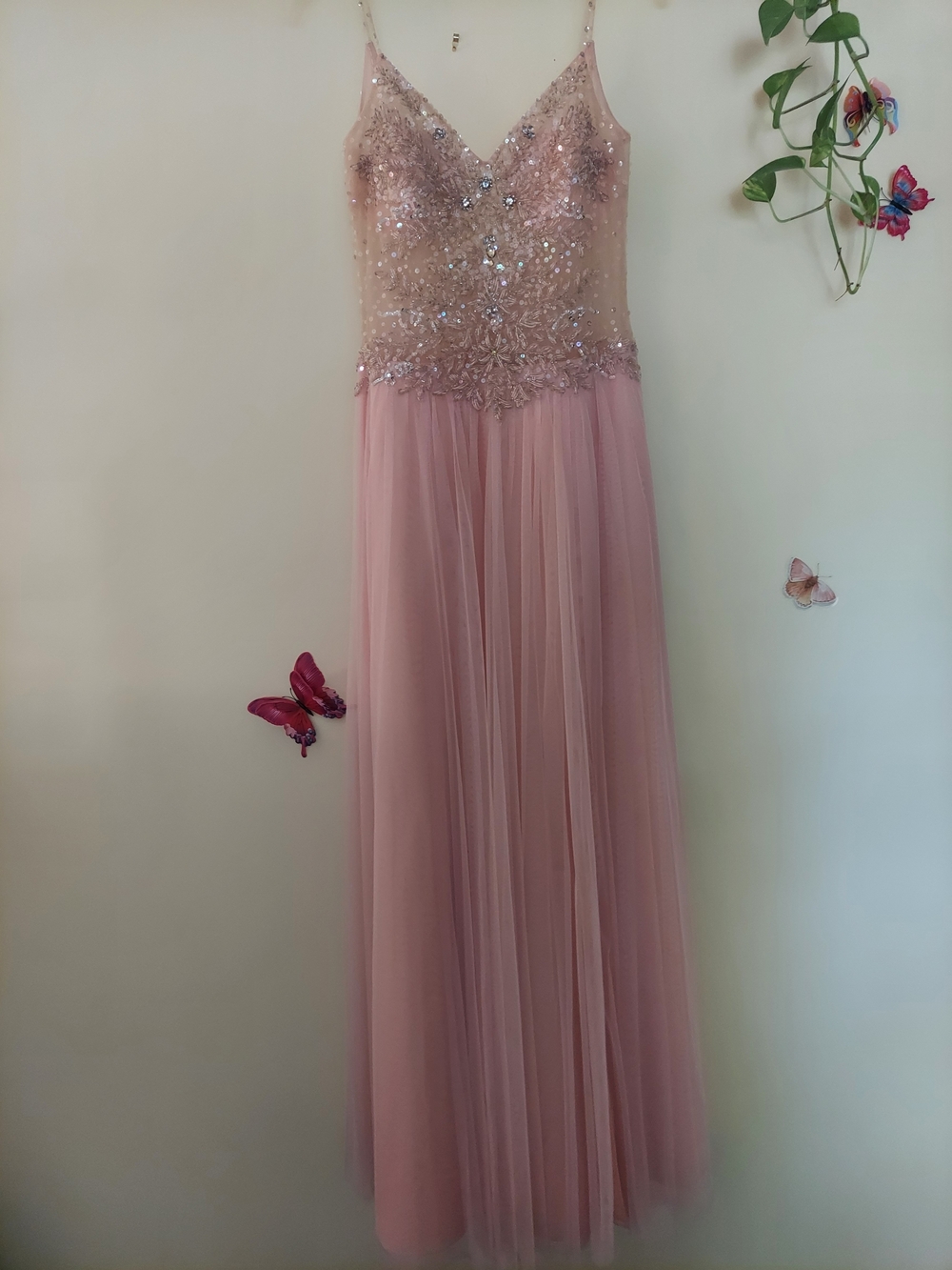 Black Label | Dresses | Black Label Blush Pink Embellished Maxi Dress